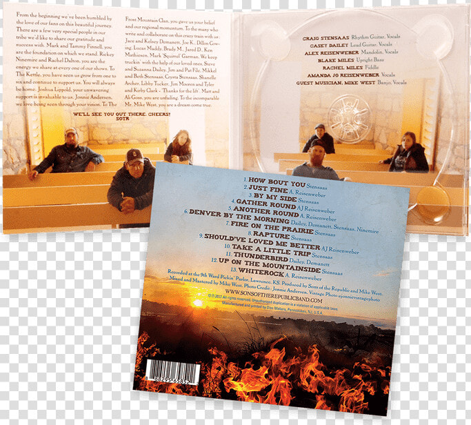 Sons Of The Republic Fire On The Prairie Cd Digipak   Flyer  HD Png DownloadTransparent PNG