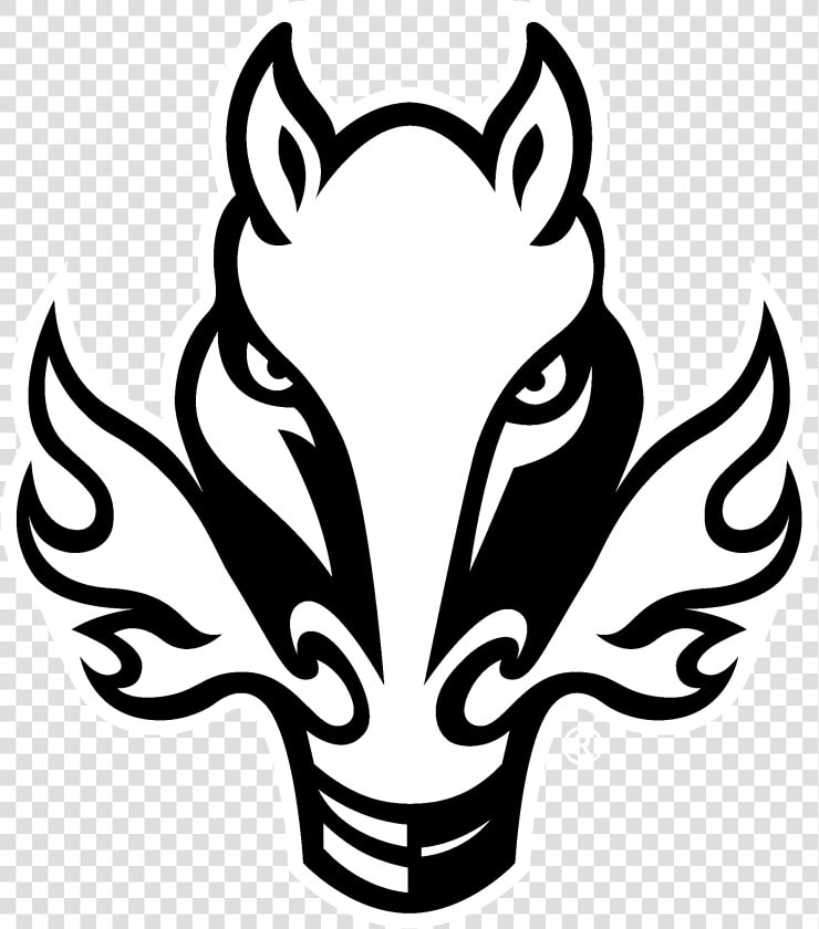 Calgary Flames Logo Black And White   Calgary Flames Horse Head  HD Png DownloadTransparent PNG