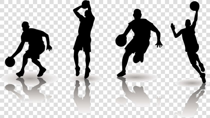 Basketball Football Clip Art   Basketball Silhouette Vector  HD Png DownloadTransparent PNG