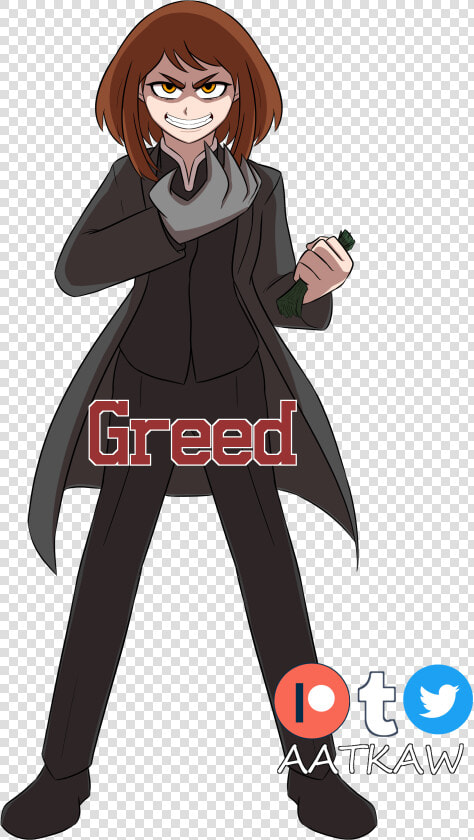 Greed Uraraka   Cartoon  HD Png DownloadTransparent PNG