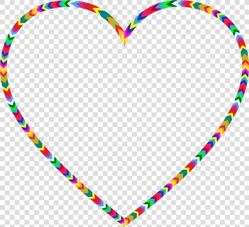 Multicolored Arrows Heart Clip Arts   Gold Simple Jewellery Set  HD Png DownloadTransparent PNG