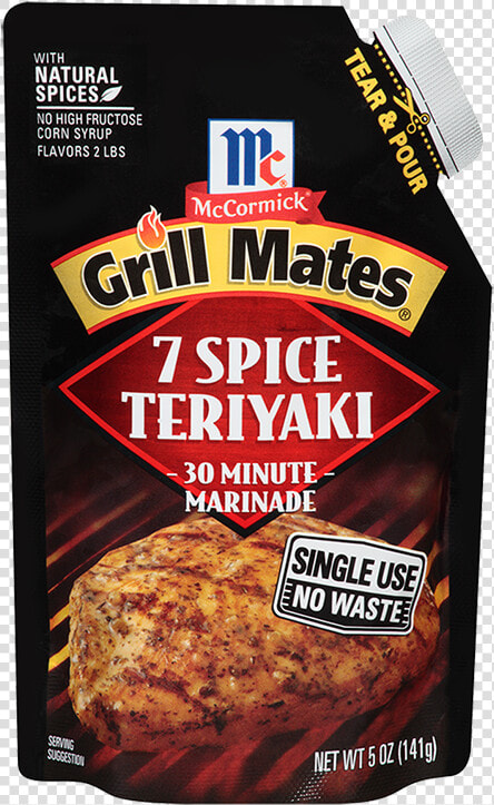 Grill Mates 7 Spice Teriyaki Single Use Marinade   Grill Mates Brown Sugar Bourbon  HD Png DownloadTransparent PNG