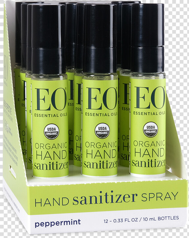 Eo Organic Peppermint Botanical Hand Sanitizer Spray   Perfume  HD Png DownloadTransparent PNG