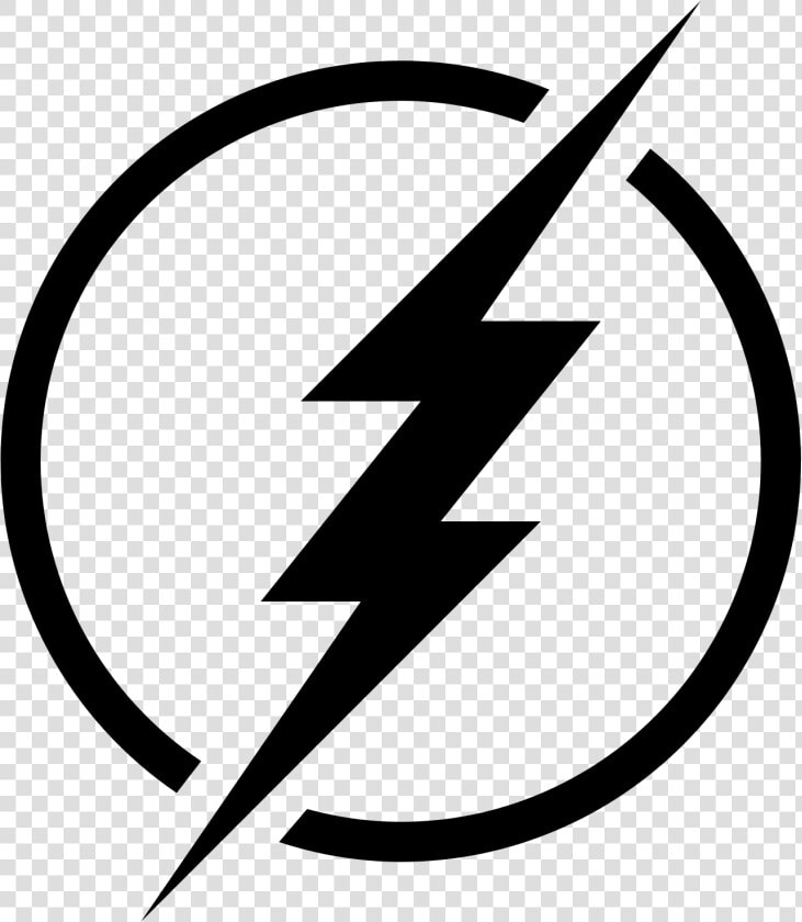 The Flash Sign Icon  Download At Icons8   Flash Logo Black And White  HD Png DownloadTransparent PNG