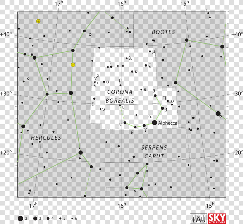 Corona Borealis Star Chart  HD Png DownloadTransparent PNG