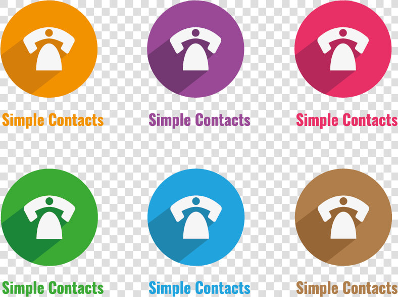 Simple Contacts Colors   Graphic Design  HD Png DownloadTransparent PNG