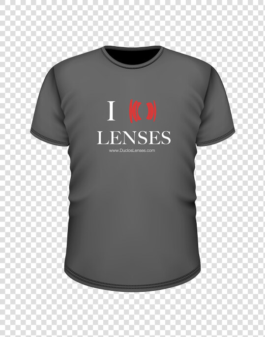 Grey I Heart Lenses   Angenieux T Shirt  HD Png DownloadTransparent PNG