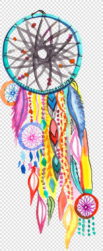 Painting Clip Art   Colorful Dream Catcher Painting  HD Png DownloadTransparent PNG