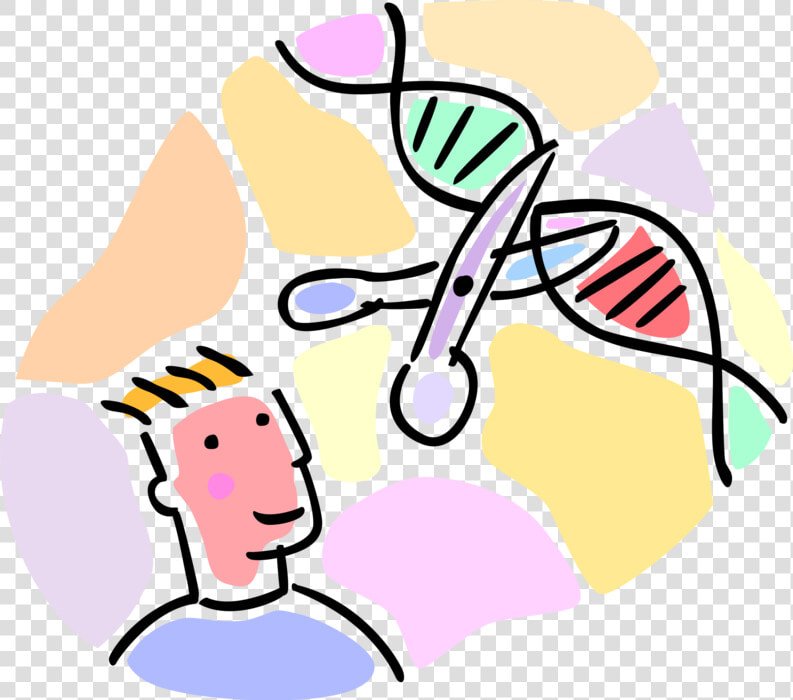 Dna Vector Image Illustration Of Cutting And   Genetic Engineering Pictures Transparent  HD Png DownloadTransparent PNG