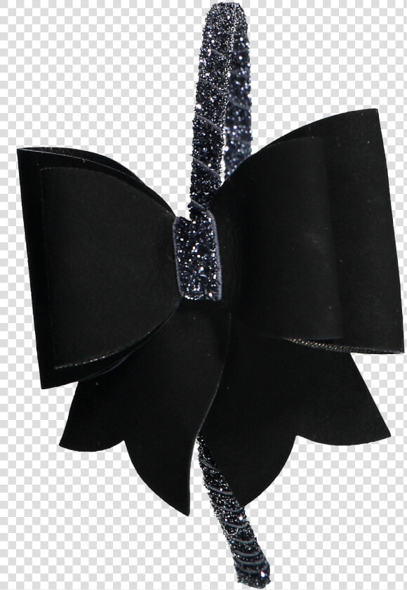 Transparent Black Ribbon Bow Png   Black Bow Headband Png  Png DownloadTransparent PNG