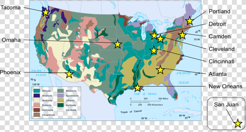 Transparent Soil Texture Png   Soil Type Map United States  Png DownloadTransparent PNG