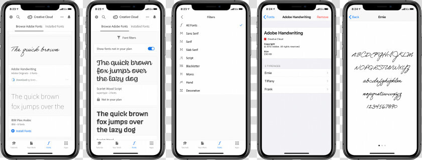 Browsing And Installing Fonts In Adobe Creative Cloud   Iphone  HD Png DownloadTransparent PNG