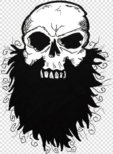 Black Beards Watch Modify   Long Beard Skull  HD Png DownloadTransparent PNG