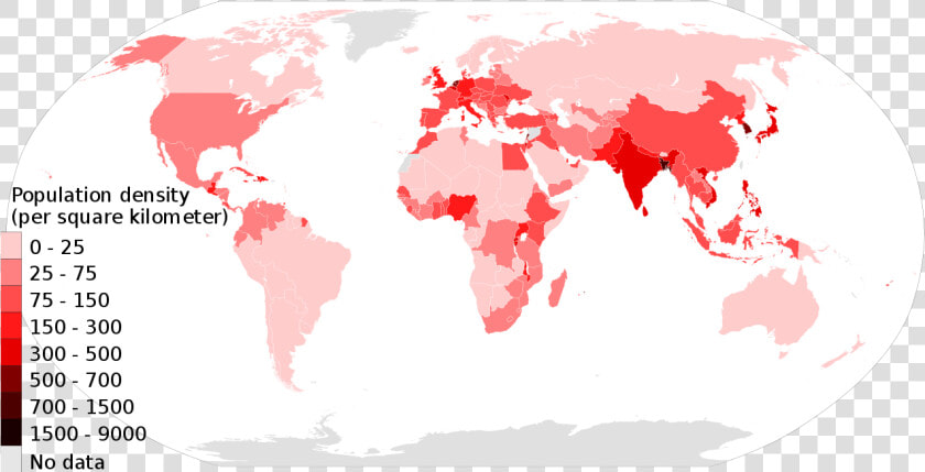 World Population Density 2019  HD Png DownloadTransparent PNG