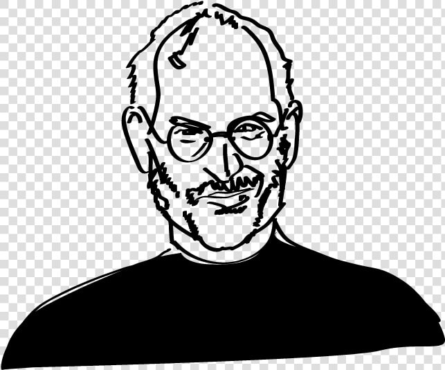 Steve Transparent Face   Steve Jobs Simple Drawing  HD Png DownloadTransparent PNG