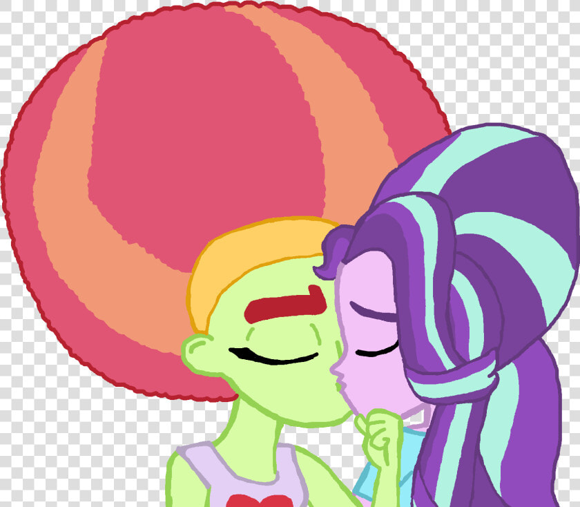 Starlight Glimmer With Afro Tree Hugger   Cartoon  HD Png DownloadTransparent PNG