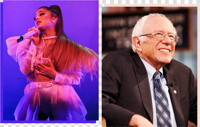 Ariana Grande And Bernie Sanders   Event  HD Png DownloadTransparent PNG