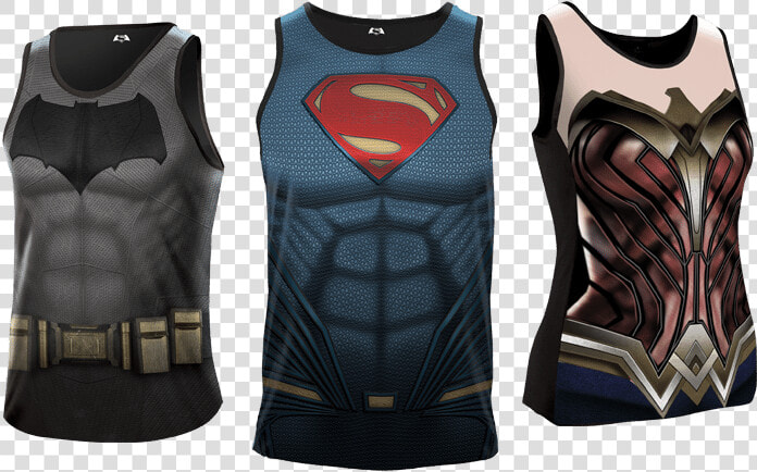 Batman V Superman Heroes Run Singlets   Undershirt  HD Png DownloadTransparent PNG