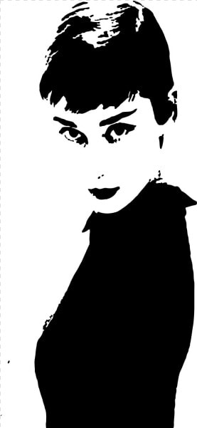 Audrey Hepburn Silhouette Png  Transparent PngTransparent PNG