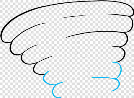 How To Draw Tornado   Draw A Tornado Step By Step  HD Png DownloadTransparent PNG