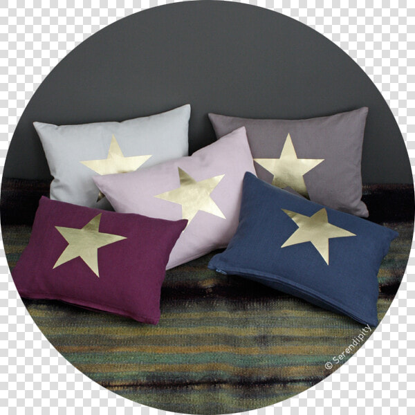 Cojines Estrella Dorada Serendipity   Cushion  HD Png DownloadTransparent PNG