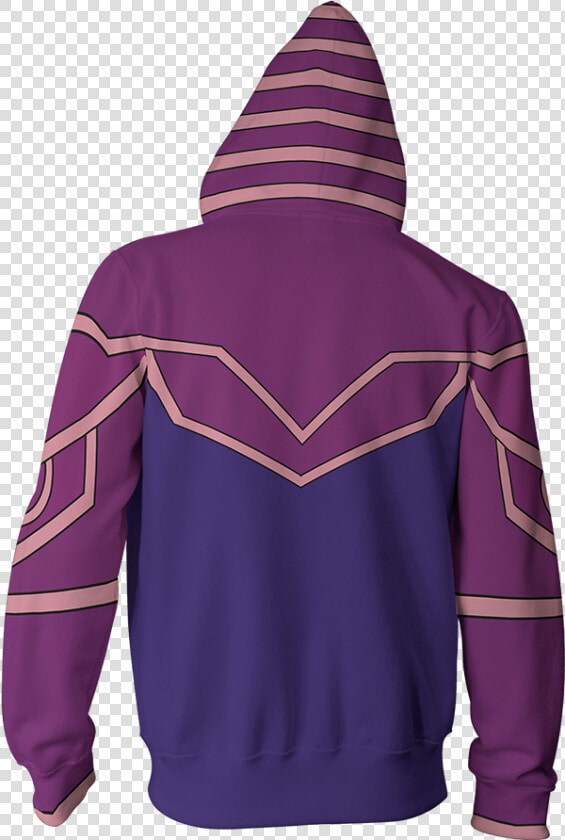 Yu Gi Oh Dark Magician Cosplay Zip Up Hoodie Jacket   Hoodie  HD Png DownloadTransparent PNG