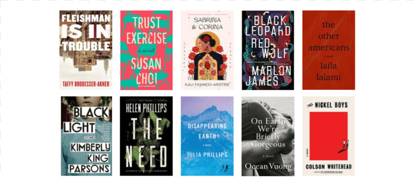 2019 National Book Awards Longlist For Fiction   2019 National Book Award Finalists  HD Png DownloadTransparent PNG