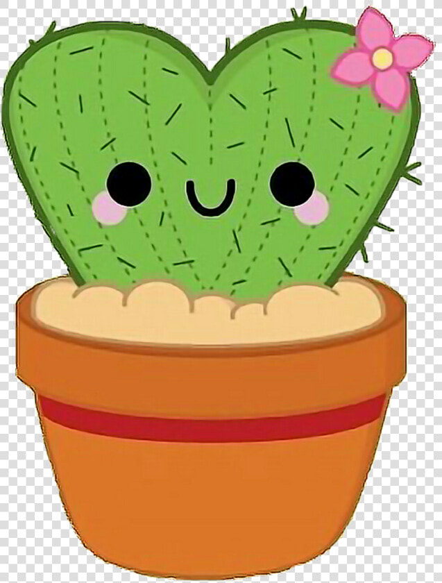 Cactus Flower Plant Kawaii Cute Tumblr Freetoedit Png   Cute Cactus Clipart Png  Transparent PngTransparent PNG