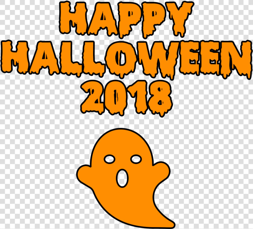 Happy Halloween 2018 Scary Ghost Bloody Font   Imagenes En Png De Halloween 2018  Transparent PngTransparent PNG