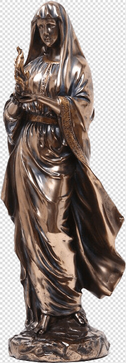 Bronze Hestia Statue   Greek Goddess Name Statue  HD Png DownloadTransparent PNG