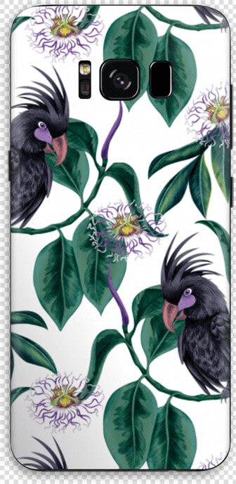 Flowers  amp  Cockatoo Skin Galaxy S8   Finch  HD Png DownloadTransparent PNG