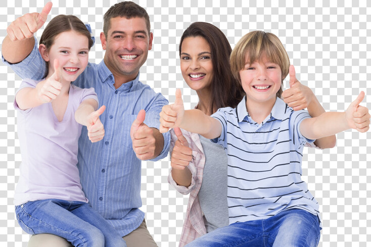 Robertson Home Inspection   Family With Thumbs Up  HD Png DownloadTransparent PNG