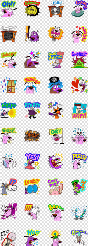 Courage The Cowardly Dog   Courage The Cowardly Dog Line Sticker  HD Png DownloadTransparent PNG