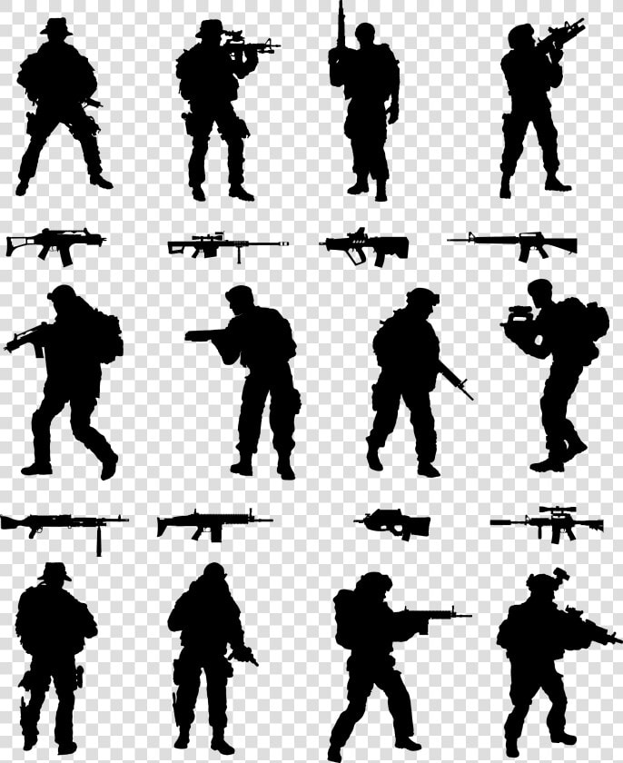 Soldier Silhouette Royalty free   Soldier Silhouettes  HD Png DownloadTransparent PNG