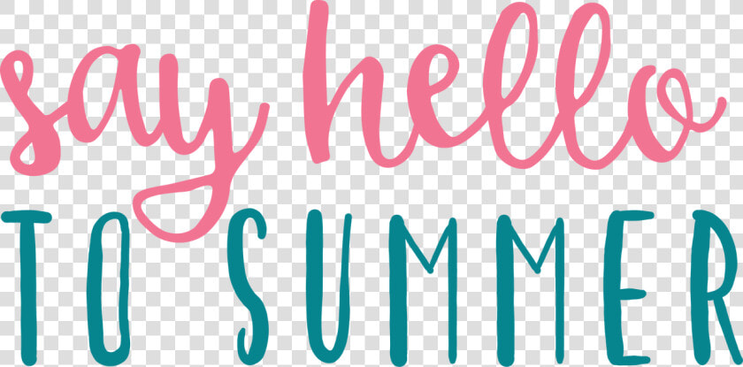 Say Hello To Summer Svg Cut File   Calligraphy  HD Png DownloadTransparent PNG