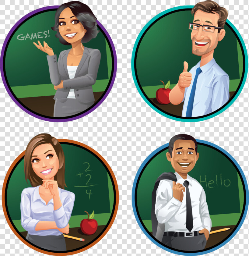 Four Types Of Teachers   Male And Female Teacher Clipart  HD Png DownloadTransparent PNG