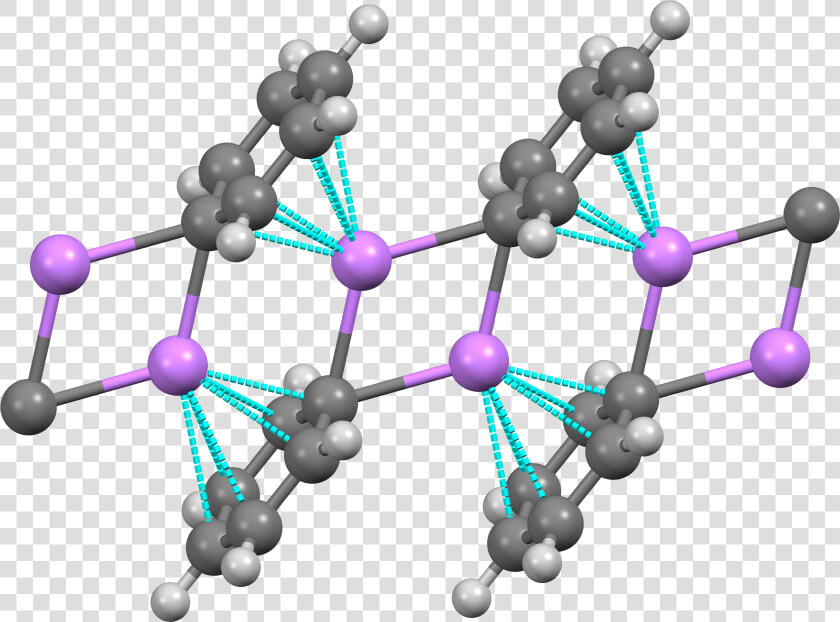 Phenyllithium Chain From Xtal Mercury 3d Balls  HD Png DownloadTransparent PNG