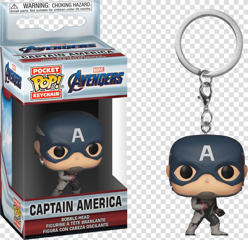 Captain America Pocket Pop Vinyl Keychain   Funko Pop Keychain Avengers Endgame  HD Png DownloadTransparent PNG