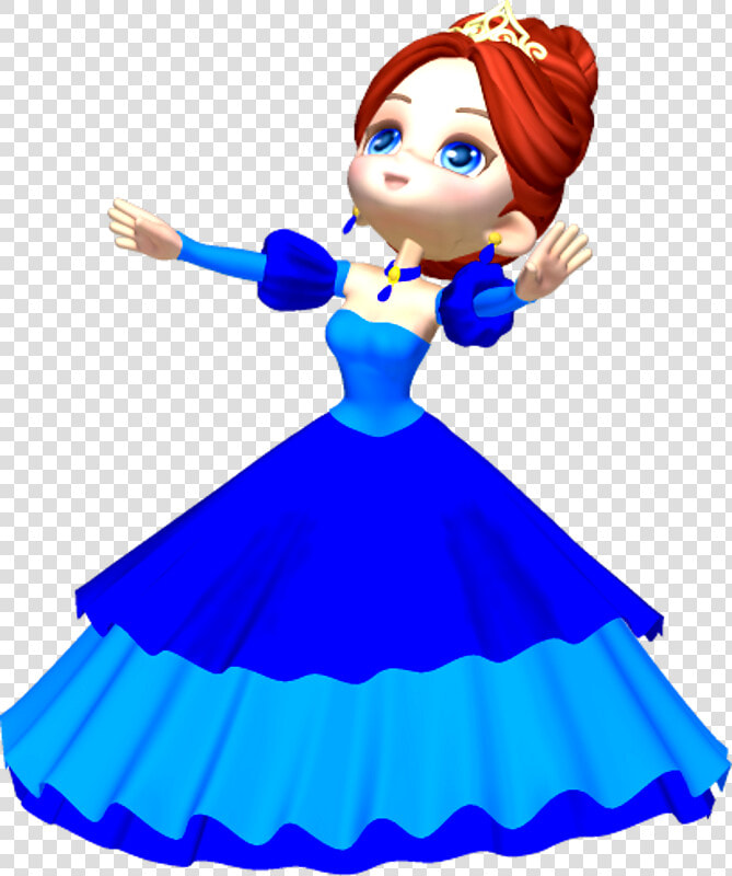 Princess In Blue Poser Png Clipart By Clipartcotttage   Prinsesse Clipart  Transparent PngTransparent PNG