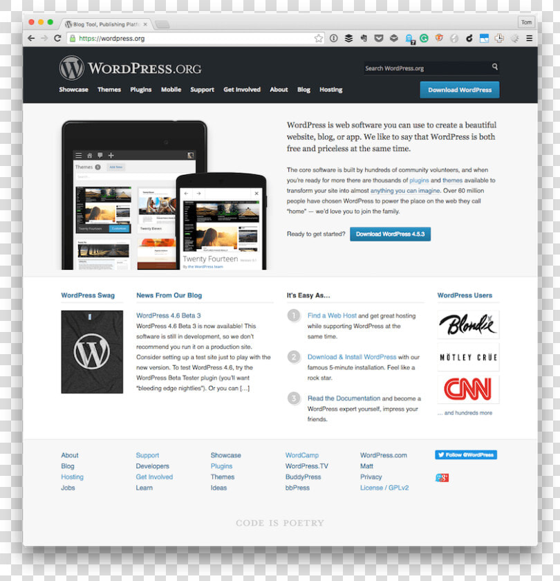 The Wordpress Project Homepage   Go To Website Call To Action  HD Png DownloadTransparent PNG