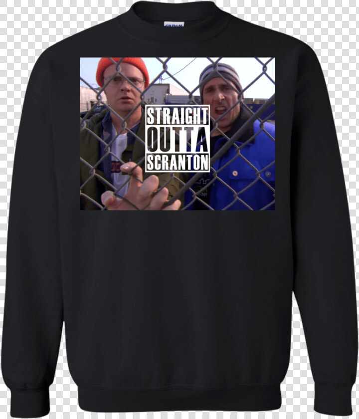 Straight Outta Scranton Shirt  Long Sleeve  Sweater  HD Png DownloadTransparent PNG