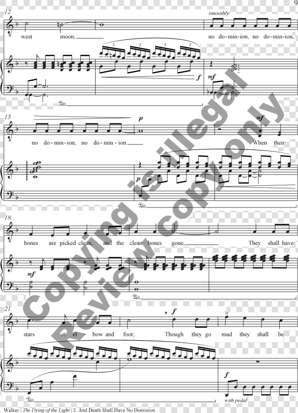 The Dying Of The Light Thumbnail   Sheet Music  HD Png DownloadTransparent PNG