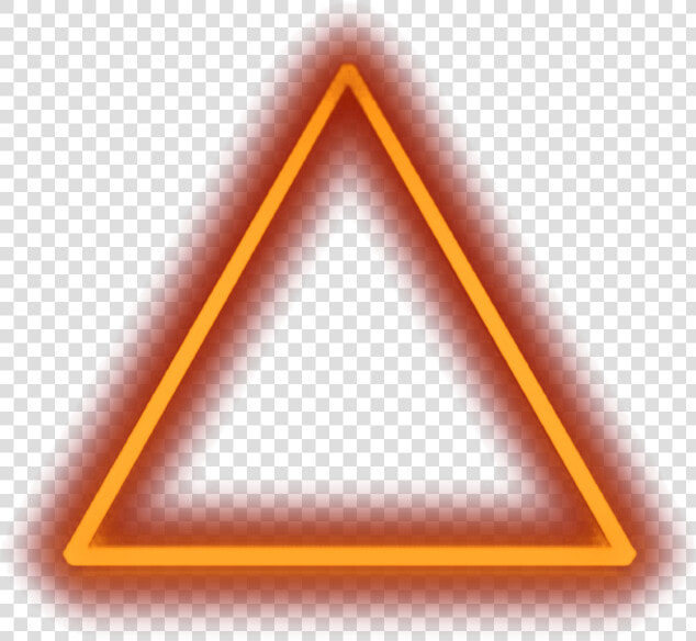  neon  triangle   Neon Orange Transparent Triangle  HD Png DownloadTransparent PNG