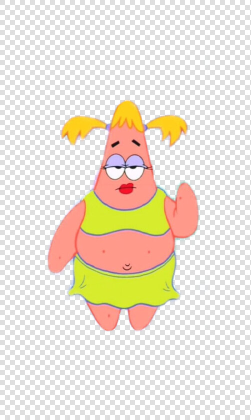  spongebob  patrick  patrickstar  star  girl  meme   Patrick Star Girl  HD Png DownloadTransparent PNG