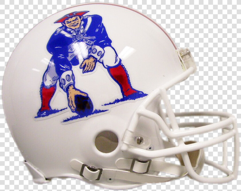 New England Patriots Vsr4 Authentic Throwback Helmet   New England Patriots Throwback Helmet  HD Png DownloadTransparent PNG