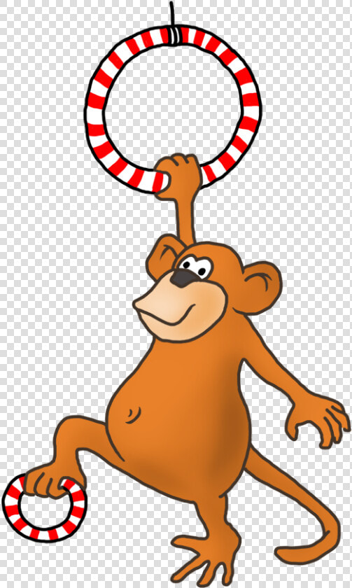 Funny Monkey Gymnastic Drawing   Gymnastics Clip Art Animal  HD Png DownloadTransparent PNG