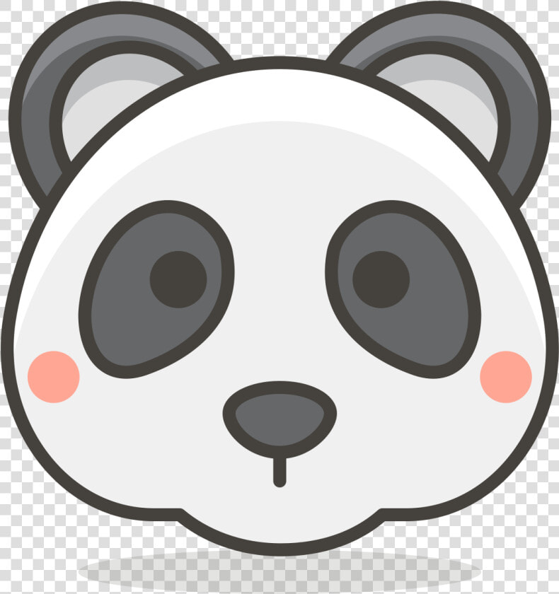 478 Panda Face   Cartoon Symmetrical Animal Face  HD Png DownloadTransparent PNG