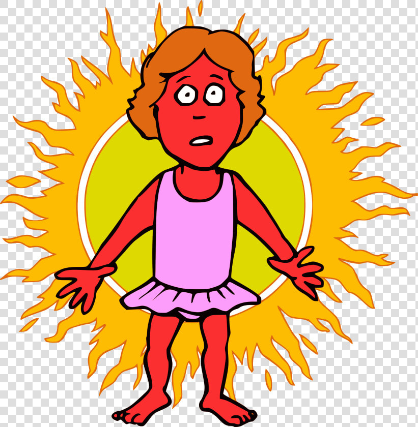 Sunshine Clipart Happy Person   Sunburn Clipart  HD Png DownloadTransparent PNG