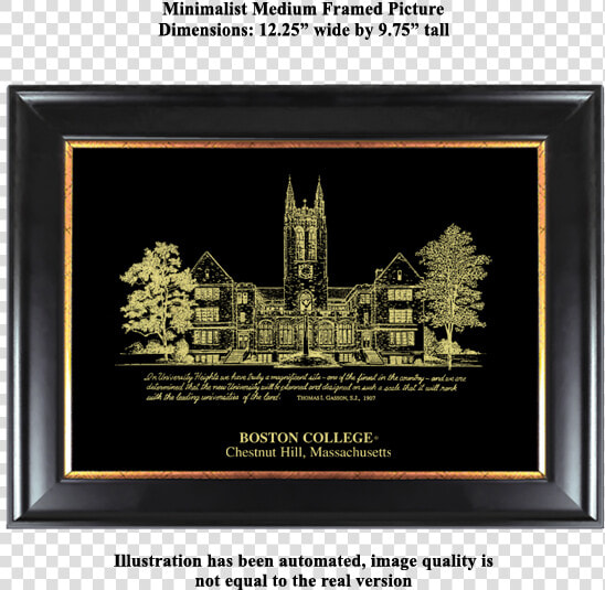 Eglomise Designs Boston College Minimalist Picture   University  HD Png DownloadTransparent PNG