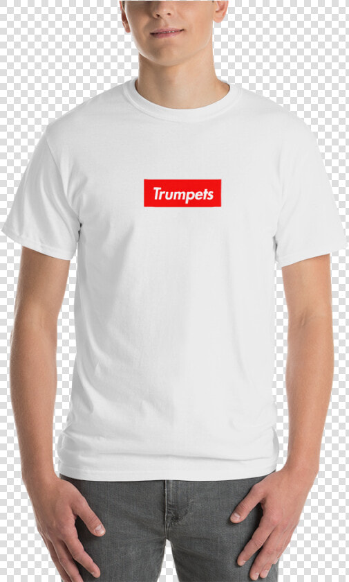 Trumpets Supreme Logo Short Sleeve T Shirt   You Dont Know Me Witness Protection  HD Png DownloadTransparent PNG